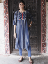 Blue Kala Cotton Kurti